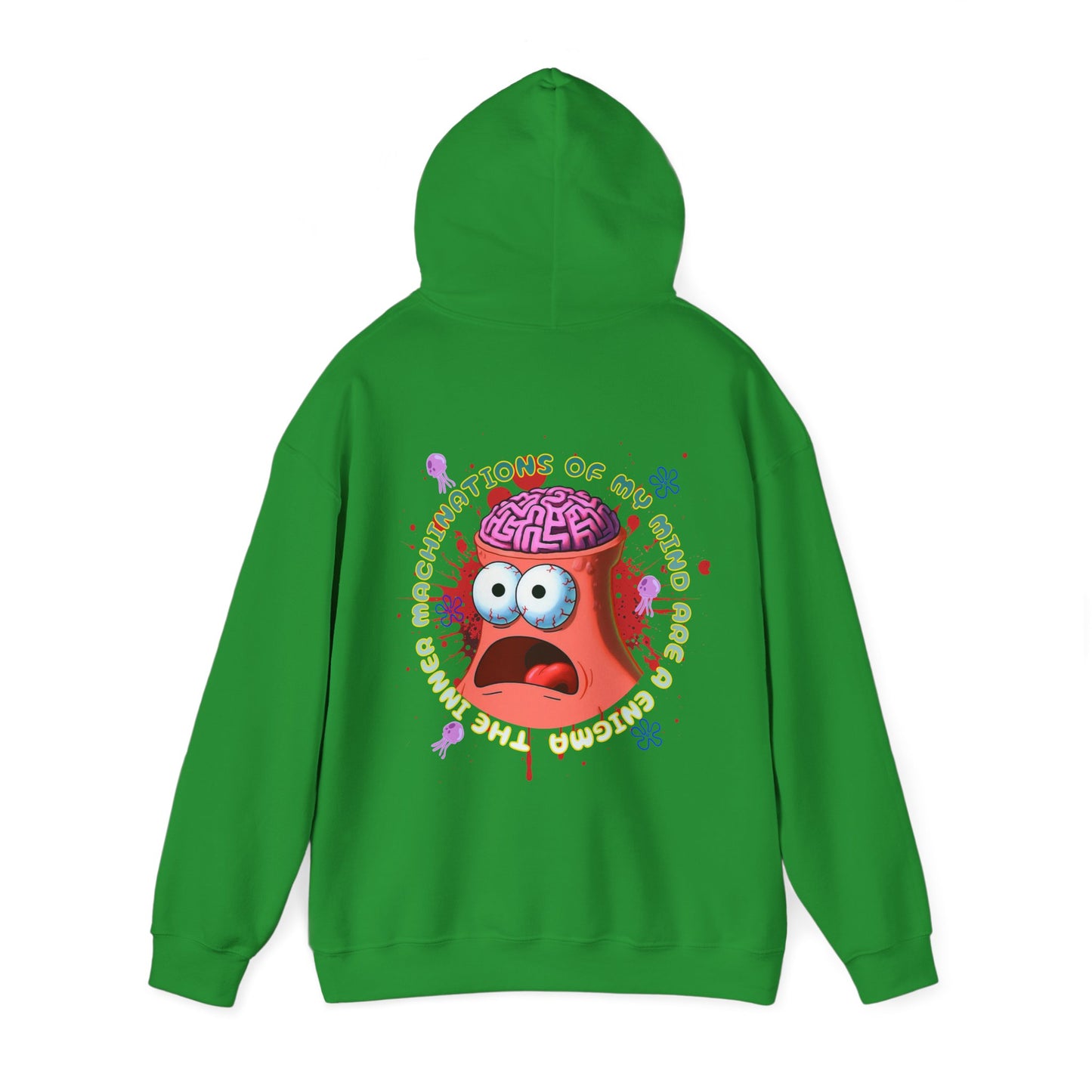 Funny Patrick Star Heavy Cotton Hoodie - Inner Machinations Design