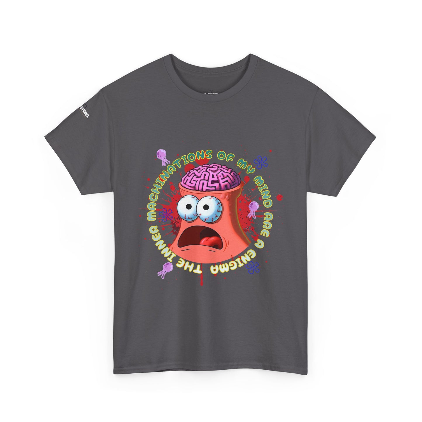 Funny Patrick Star Heavy Cotton Tee - Inner Machinations Design