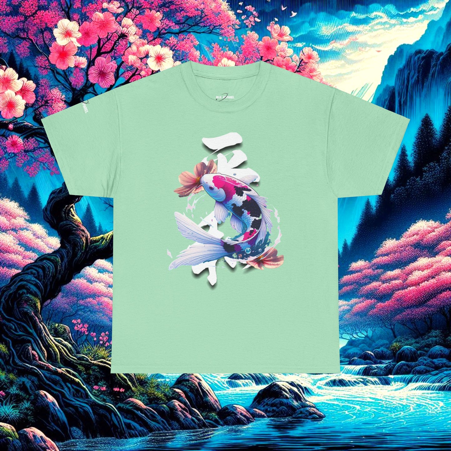 Koi Fish T-Shirt - Unisex Heavy Cotton Tee