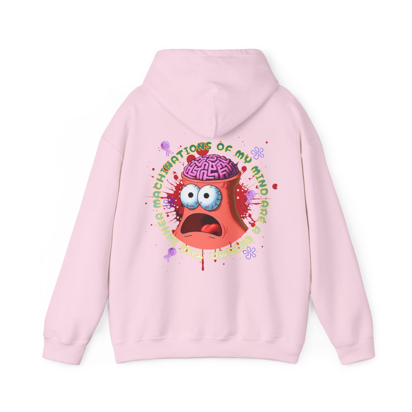 Funny Patrick Star Heavy Cotton Hoodie - Inner Machinations Design