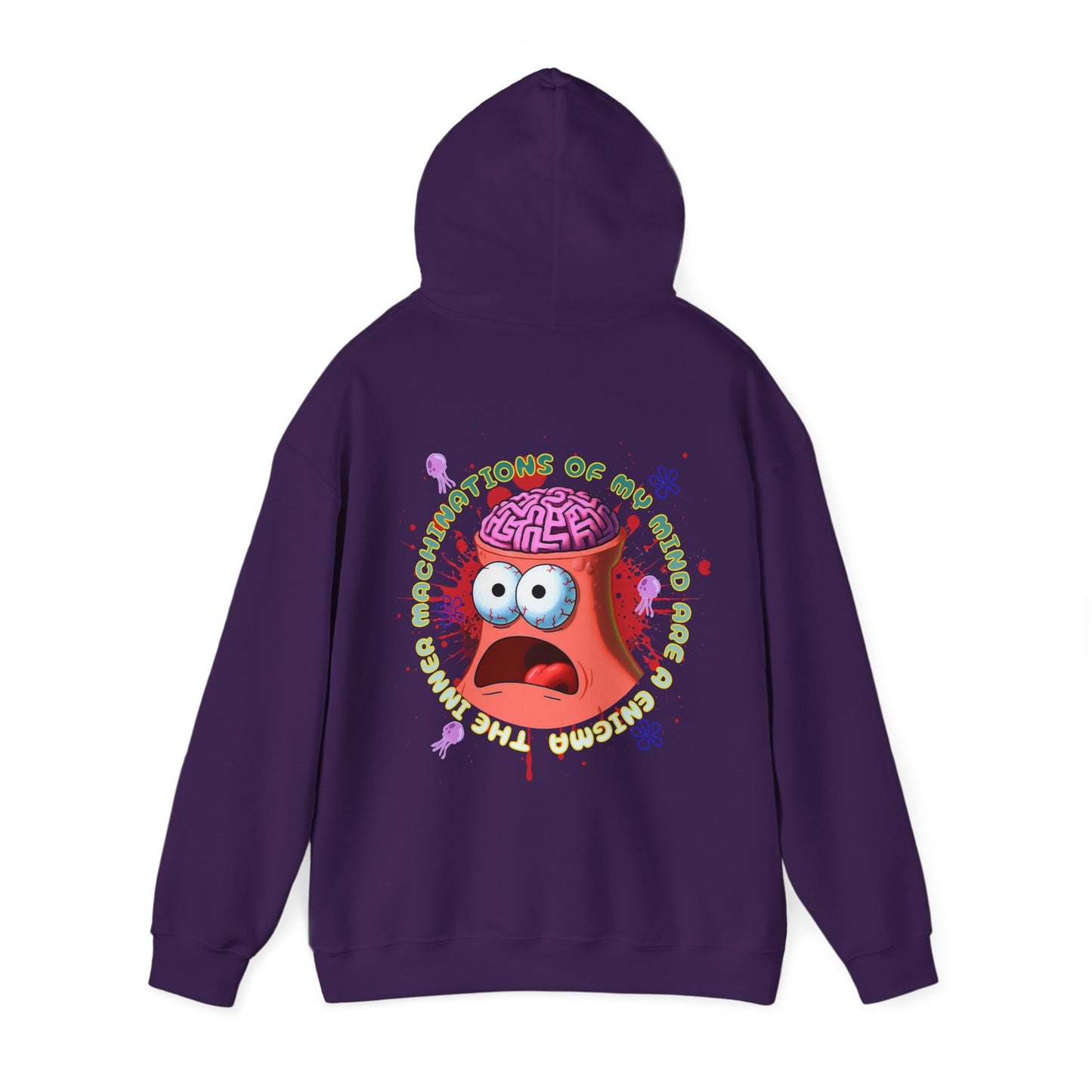 Funny Patrick Star Heavy Cotton Hoodie - Inner Machinations Design