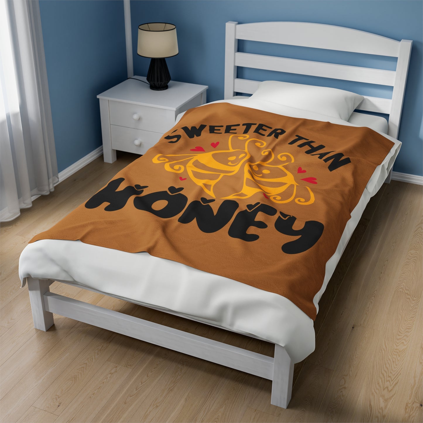 Honey Velveteen Plush Blanket