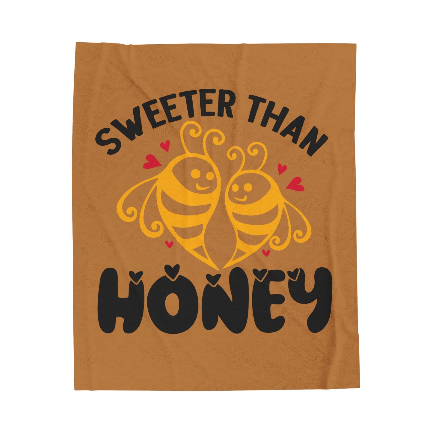 Honey Velveteen Plush Blanket